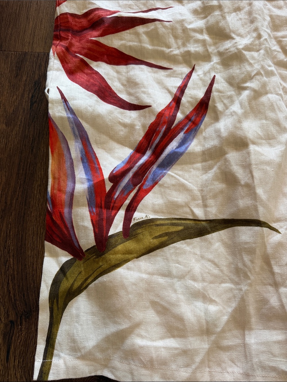 Farm Rio Strelitzia Sleeveless Linen Midi Dress - Picture 7 of 8